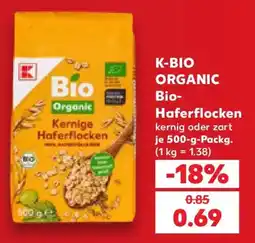 Kaufland K-BIO ORGANIC Bio-Haferflocken Angebot
