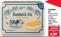 Kaufland QUARKI Sandwich Eis Angebot