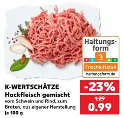 Kaufland K-WERTSCHÄTZE Hackfleisch gemischt Angebot