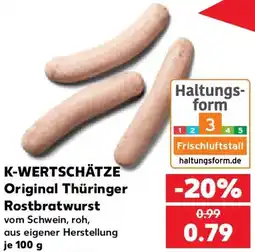Kaufland K-WERTSCHÄTZE Original Thüringer Rostbratwurst Angebot