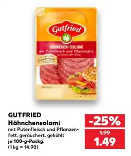 Kaufland Gutfried Hähnchensalami Angebot
