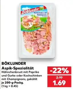 Kaufland BÖKLUNDER Aspik-Spezialität Angebot