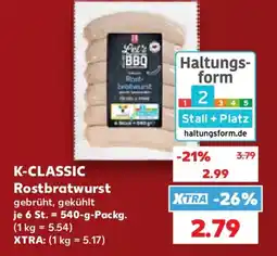 Kaufland K-CLASSIC Rostbratwurst Angebot
