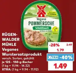 Kaufland RÜGEN-WALDER MÜHLE Veganes Wurstersatzprodukt Angebot