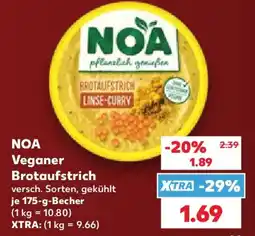 Kaufland NOA Veganer Brotaufstrich Angebot