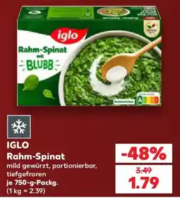 Kaufland IGLO Rahm-Spinat Angebot