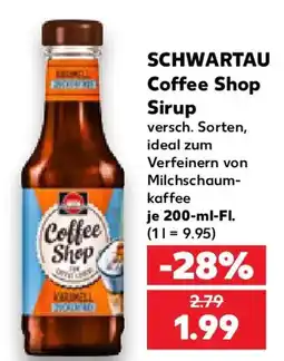 Kaufland SCHWARTAU Coffee Shop Sirup Angebot