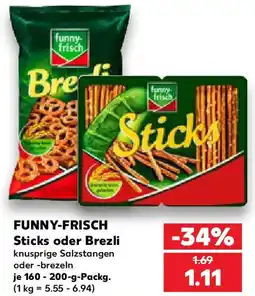 Kaufland FUNNY-FRISCH Sticks oder Brezli Angebot