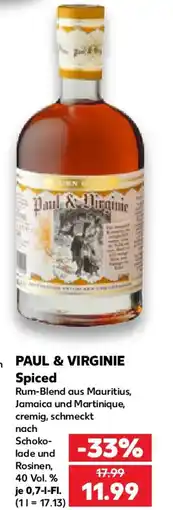 Kaufland PAUL & VIRGINIE Spiced Angebot