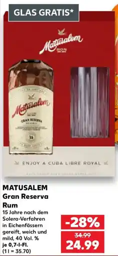 Kaufland MATUSALEM Gran Reserva Rum Angebot