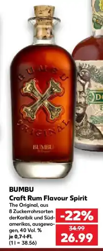 Kaufland BUMBU Craft Rum Flavour Spirit Angebot