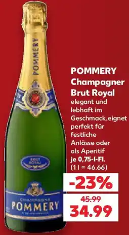 Kaufland POMMERY Champagner Brut Royal Angebot