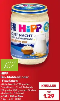 Kaufland HIPP Bio-Mahlzeit oder -Fruchtbrei Angebot