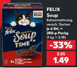 Kaufland FELIX Soup Katzennahrung Angebot