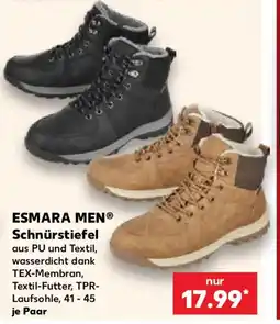 Kaufland ESMARA MEN Schnürstiefel Angebot