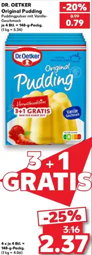 Kaufland Dr. Oetker Original Pudding Angebot