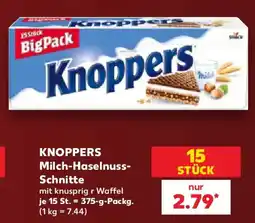 Kaufland Knoppers Milch-Haselnuss-Schnitte Angebot