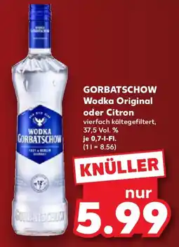 Kaufland GORBATSCHOW Wodka Original oder Citron Angebot