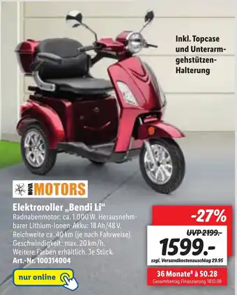 Lidl Elektroroller ,,Bendi Li" Angebot