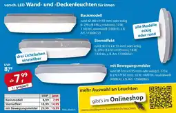 Sonderpreis Baumarkt versch. LED-Wand- und Deckenleuchten Angebot