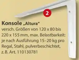 Sonderpreis Baumarkt Konsole ,,Altura" Angebot