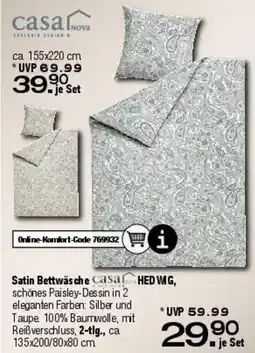 Ostermann Casa Nova Satin Bettwäsche HEDWIG Angebot