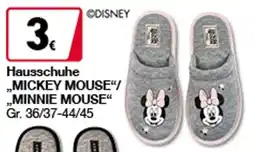Woolworth Hausschuhe "MICKEY MOUSE"/"MINNIE MOUSE" Angebot