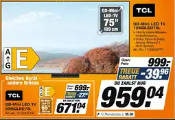 Expert Technomarkt TCL QD-Mini LED-TV 75MQLED75L Angebot