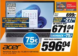 Expert Technomarkt Acer Notebook Aspire Go 15 Angebot