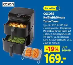 Lidl COSORI Heißluftfritteuse Turbo Tower Angebot
