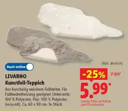 Lidl LIVARNO Kunstfell-Teppich Angebot