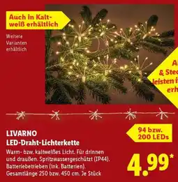 Lidl LIVARNO LED-Draht-Lichterkette Angebot