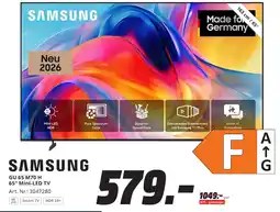 MediaMarkt SAMSUNG GU 65 M70 H 65" Mini-LED TV Angebot