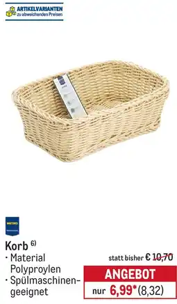 METRO Korb Angebot