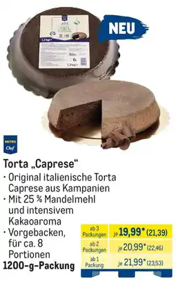 METRO Torta „Caprese“ Angebot