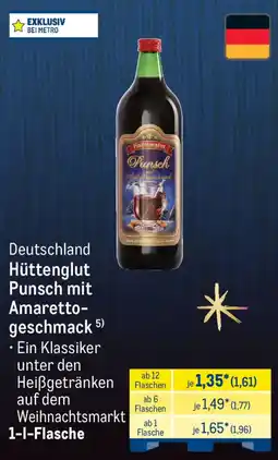 METRO Hüttenglut Punsch mit Amaretto-geschmack Angebot