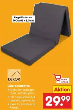 Netto Marken-Discount DEKOR Gästematratze Angebot