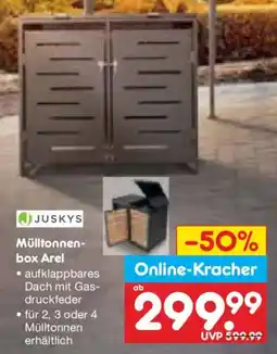 Netto Marken-Discount JUSKYS Mülltonnenbox Arel Angebot