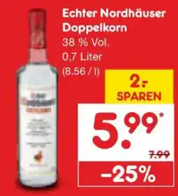 Netto Marken-Discount Echter Nordhäuser Doppelkorn Angebot