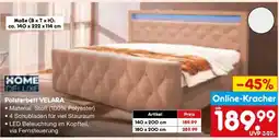 Netto Marken-Discount KOME DELUXE Polsterbett VELARA Angebot