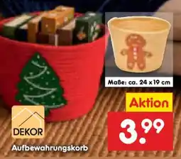 Netto Marken-Discount DEKOR Aufbewahrungskorb Angebot