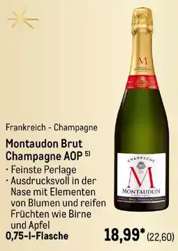 METRO Montaudon Brut Champagne AOP Angebot