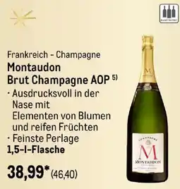 METRO Champagne Montaudon Brut Champagne AOP Angebot