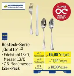 METRO Besteck-Serie "Goutte" Angebot