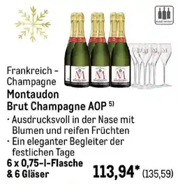 METRO Frankreich - Champagne Montaudon Brut Champagne AOP Angebot