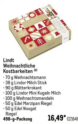 METRO Lindt Weihnachtliche Kostbarkeiten Angebot