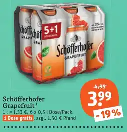 tegut Schöfferhofer Grapefruit Angebot