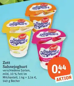tegut Zott Sahnejoghurt Angebot