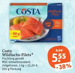 tegut Costa Wildlachs-Filets Angebot