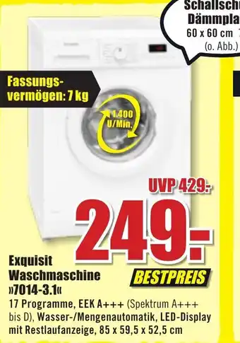 B1 Discount Baumarkt Exquisit Waschmachine Angebot